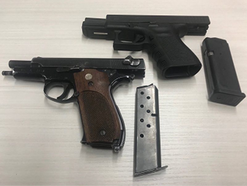 Confiscated guns